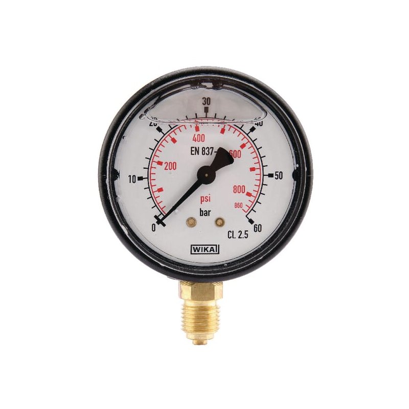 Manometru MA6360L04PLGF 0-60 bar Ø63 mm 1/4" Glicerină WIKA