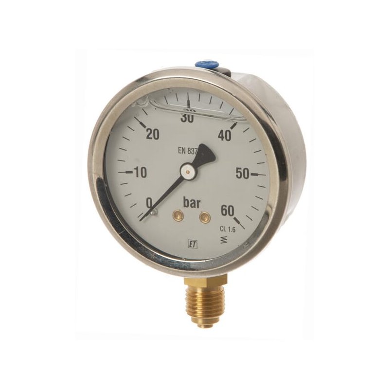 Manometru MA6360L04SSGF 7211 0-60 bar 1/4" jos Ø63 mm ET