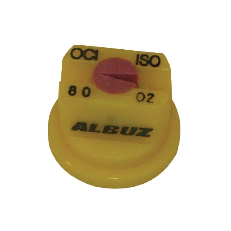 Duză descentrată ventilator plat OCI8002 OC 80° 02 galben Albuz