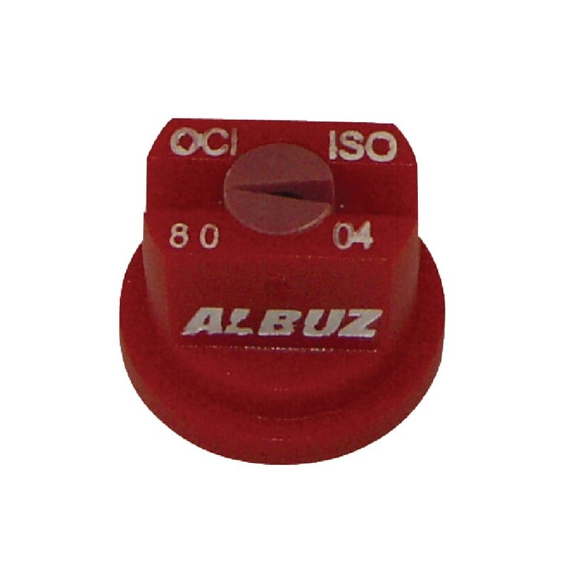 Duză jet plat oblic OCI8004 OC 80° 04 roșie Albuz