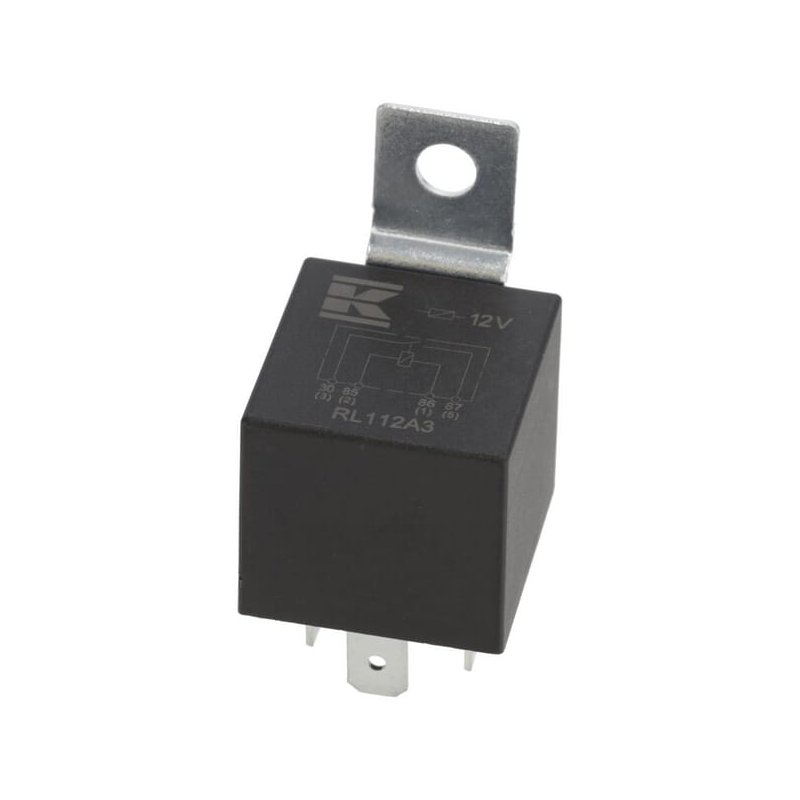 Releu mini RL112A3 12V 40A deschidere normală cu suport Kramp