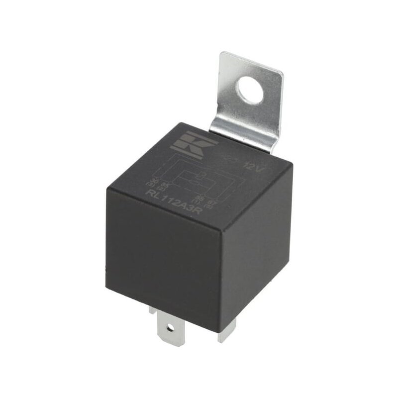 Releu RL112A3R mini 12V 40A deschidere normală cu rezistor cu suport Kramp