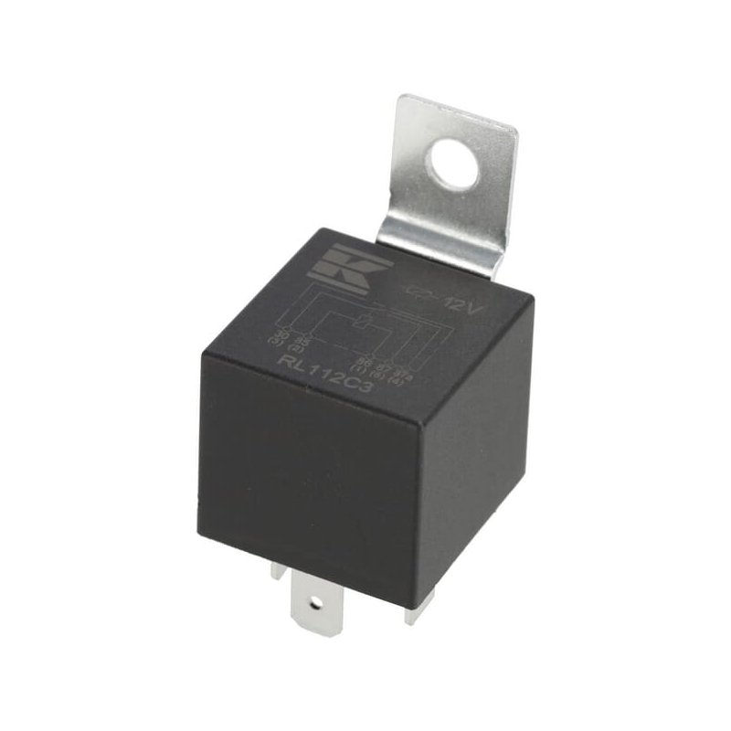 Releu mini RL112C3 12V interschimbare 30A/40A diodă cu suport Kramp