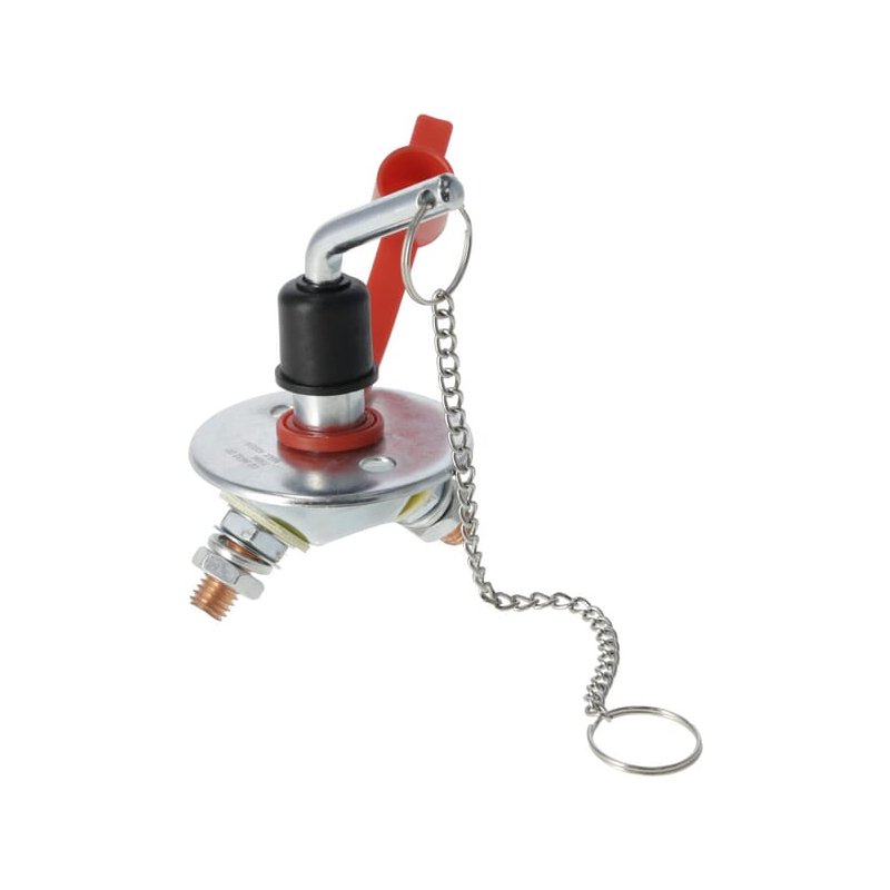 Comutator baterie SW10007KR Kramp tip mini rotund argintiu M10 12-48V 150A/1000A (5sec) IP63