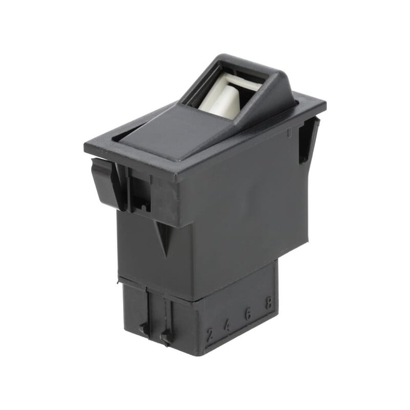 Comutator basculant SW10026KR I-0 iluminare de localizare și funcție 12-24V 5 pini Kramp