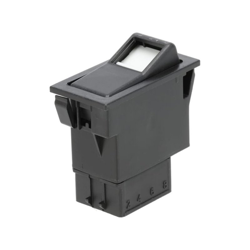 Întrerupător basculant II+I-0 SW10030KR iluminare de localizare 7 pini 12-24V Kramp