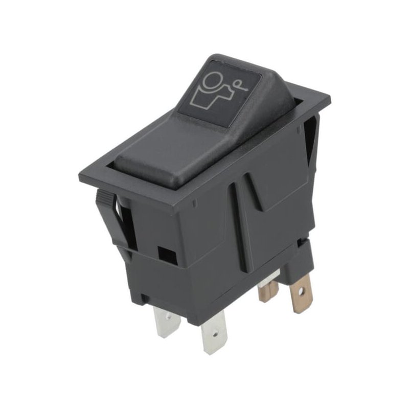 Întrerupător basculant SW10036KR I-0 Pornit-Pornit Tracțiune față 12V 4 pini Kramp