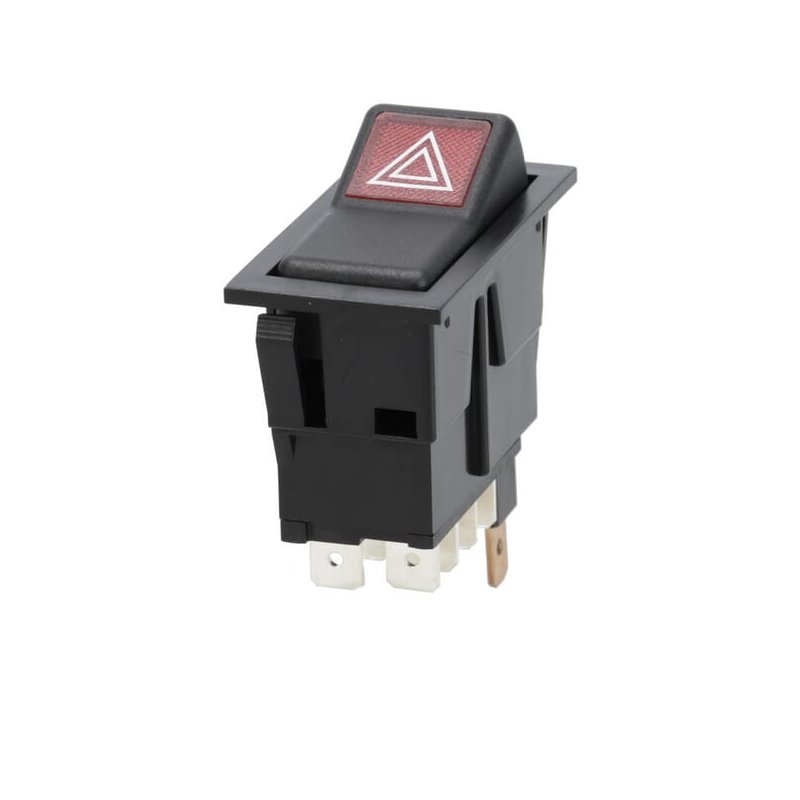 Întrerupător basculant SW10037KR I-0 avertizare de pericol 12V 7 pini Kramp