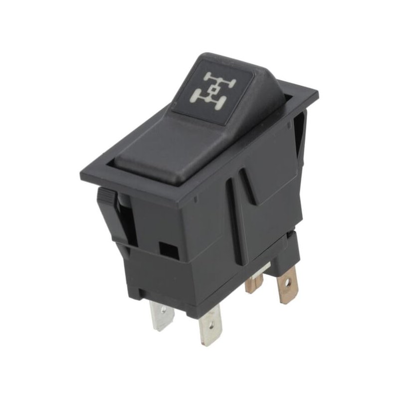 Întrerupător basculant Kramp SW10040KR I-0 On-On 12V 4 pini 4WD