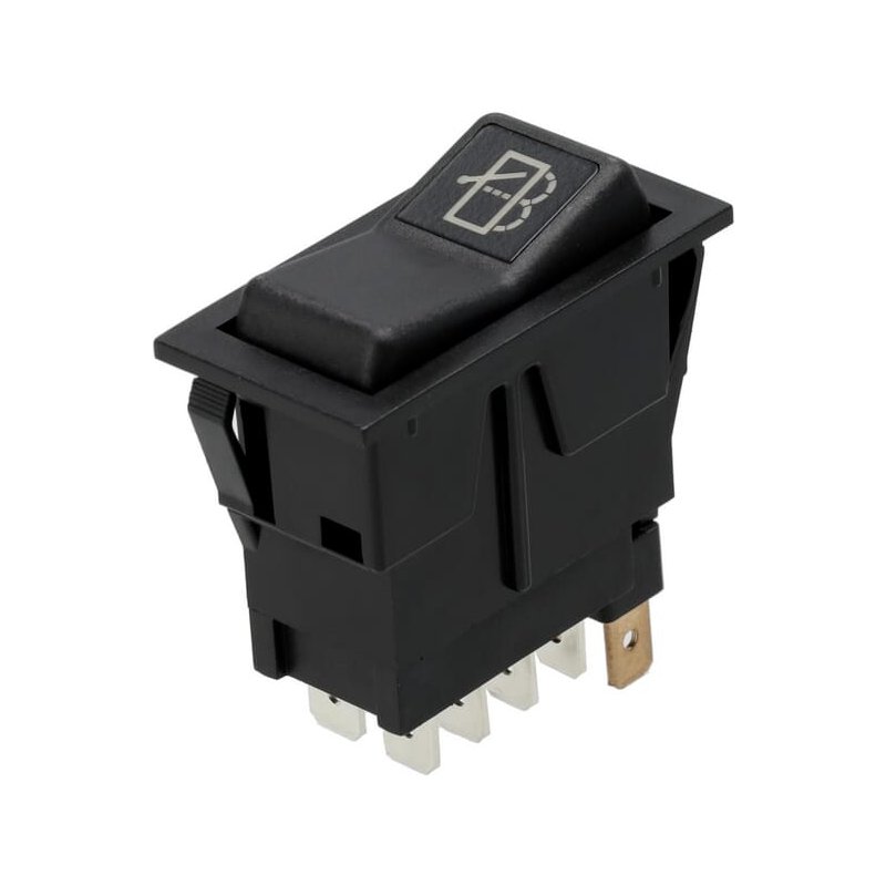 Întrerupător basculant SW10044KR I-0-(II) ștergător parbriz spate 12V 8 pini Kramp