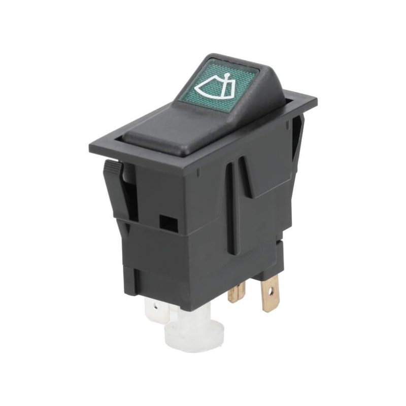 Întrerupător basculant SW10048KR I-0-II Pornit-Pornit-Pornit Ștergătoare 12V 4 pini Kramp