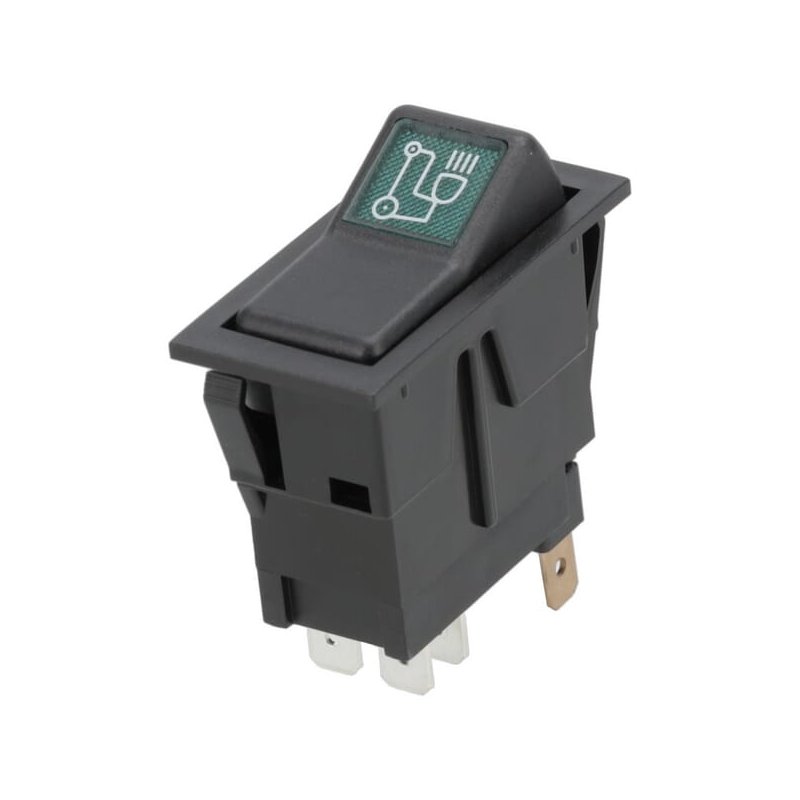 Întrerupător basculant SW10050KR I-0 oprit-pornit 12V 4 pini far auxiliar Kramp