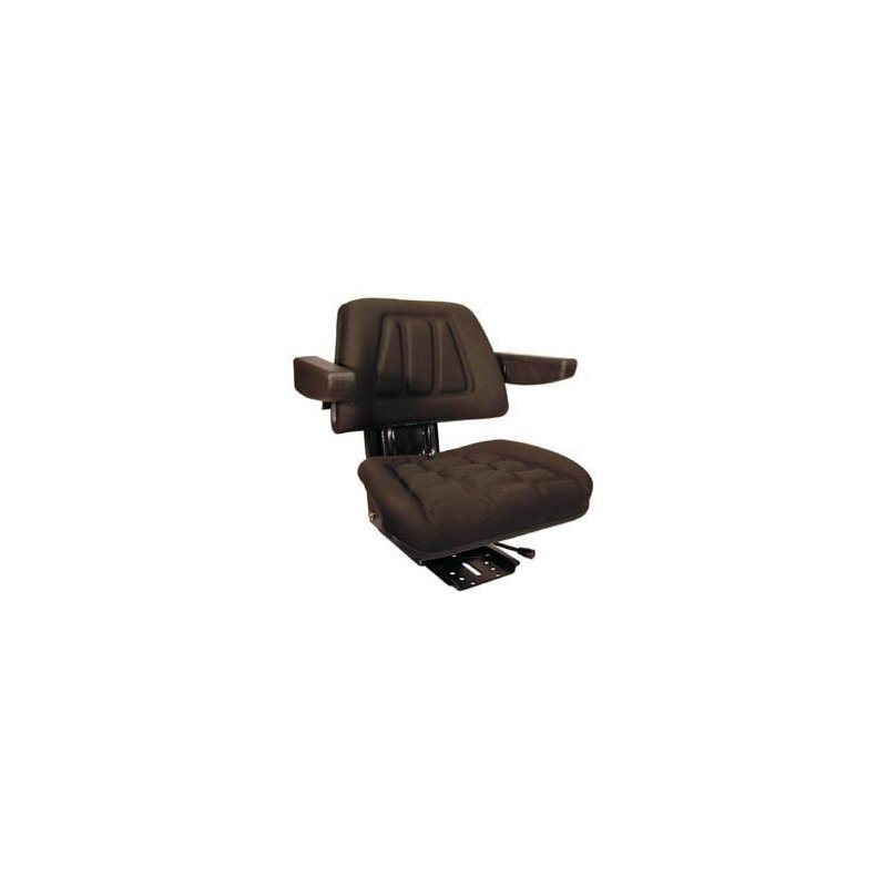 Vapormatic Scaun textil VLD1645 trapezoidal Suspensie Mecanică Negru