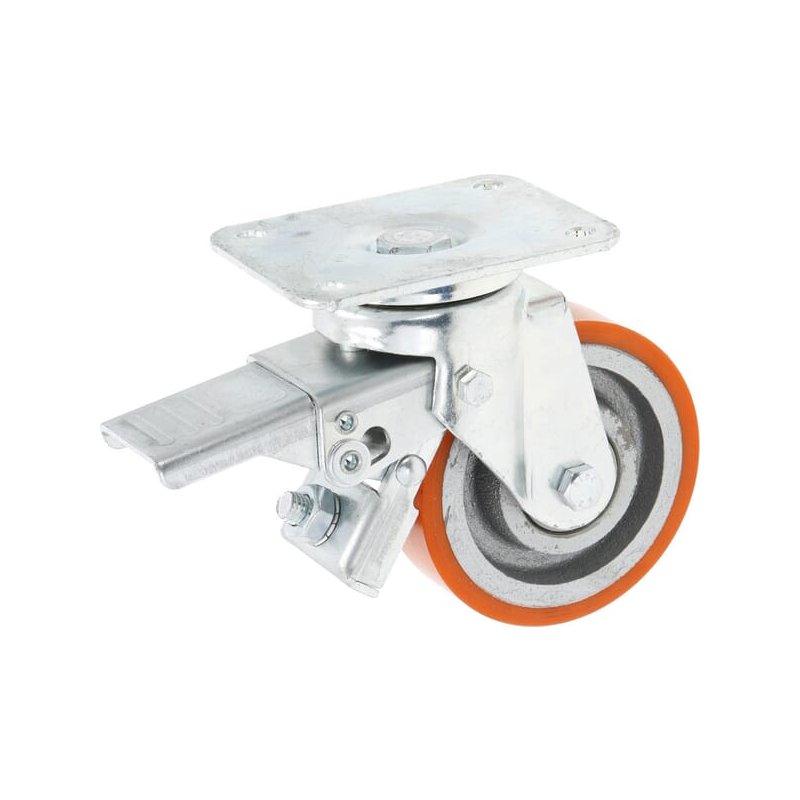 Rolă de ghidare WH700P100 cu frână 100mm Ro-Carr