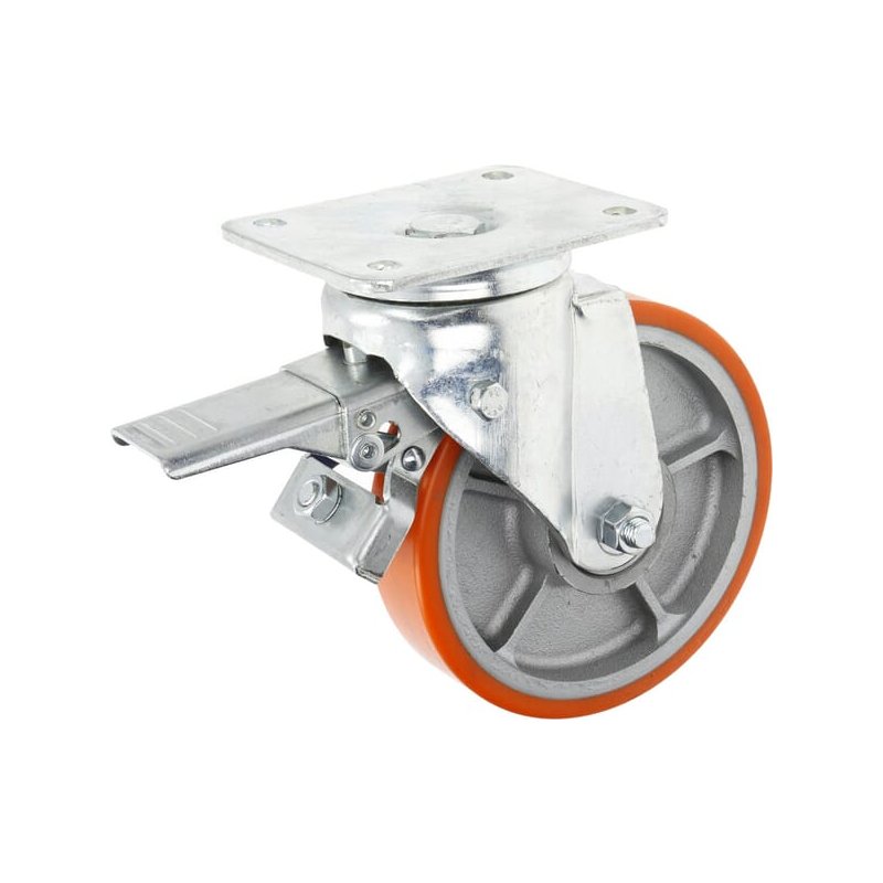 Rolă de ghidare WH700P175 cu frână 175mm Ro-Carr